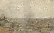 View of Paris from Montmartre (nn04) Vincent Van Gogh